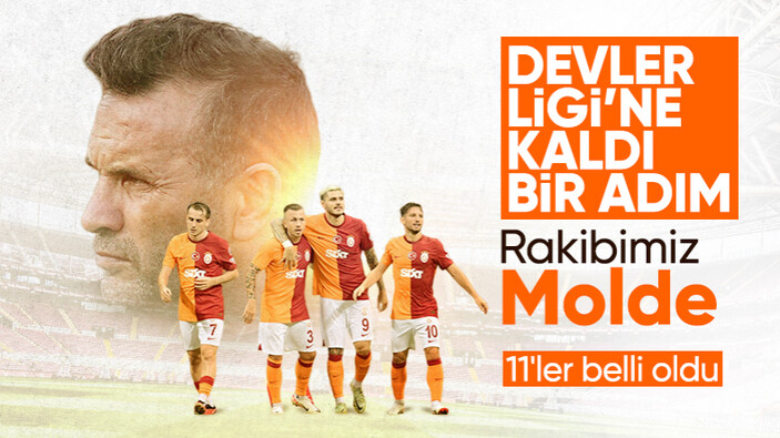 Molde – Galatasaray maçının ilk 11’leri