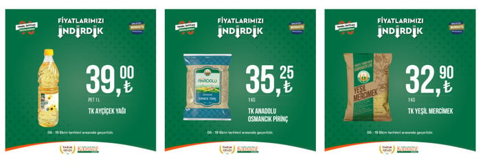 Tarım Kredi'de görülmemiş indirim! Yağ 39.00, Kıyma 96.90, Tavuk 51.90 TL..