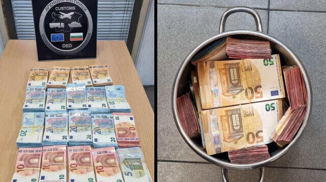 Tencere içinde 45 bin Euro yakalandı